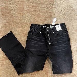 J Crew 9” Billie Demi Boot Cut Crop Jean